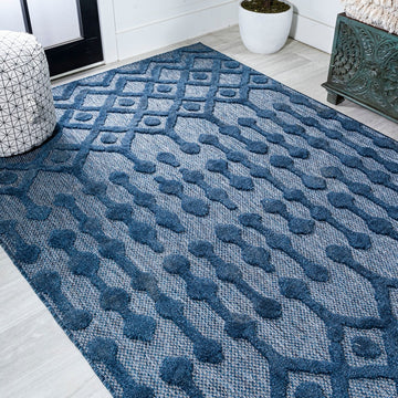 Peralta Moroccan Diamond Indoor/outdoor Area Rug